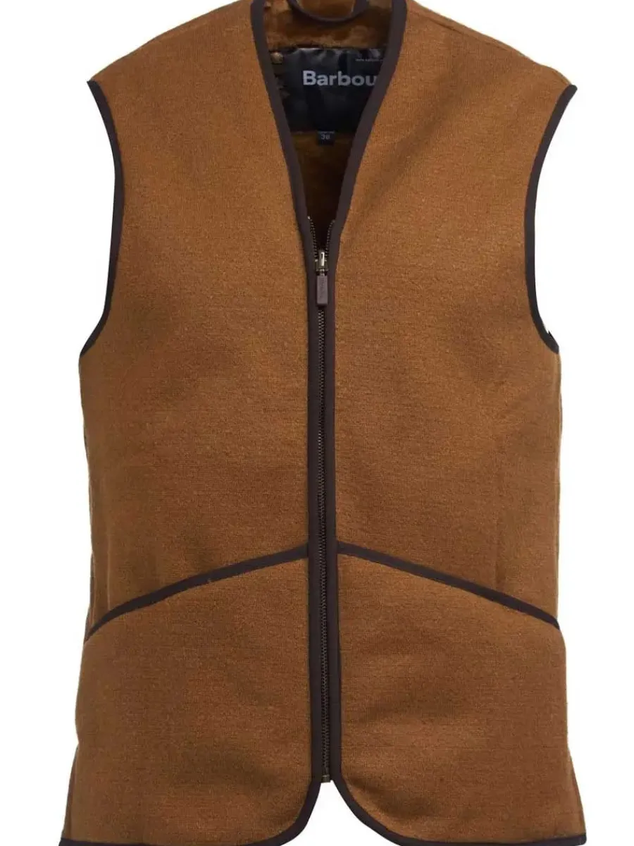 Barbour - Men's Warm Pile Waistcoat/Zip-In Liner - Brown