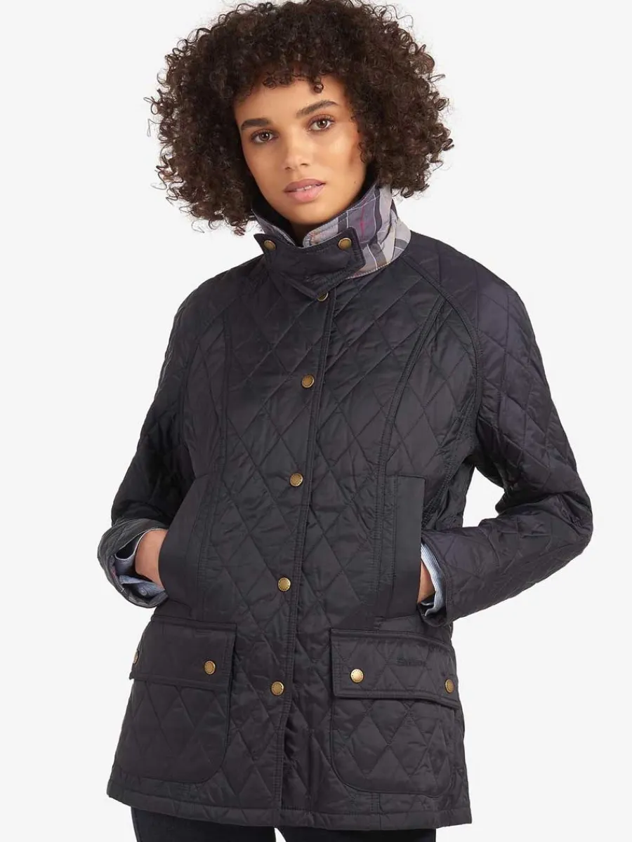 Women Barbour Beadnell Quilted Jacket - Women's - Navy