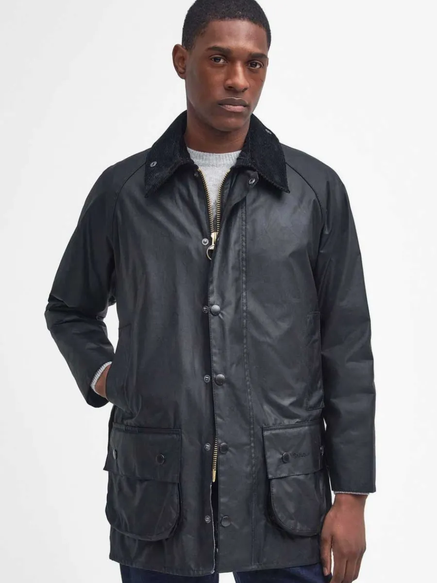 Barbour Beaufort Wax Jacket - Mens - Black