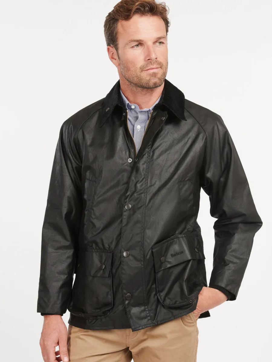 Barbour Bedale Wax Jacket - Mens - Black