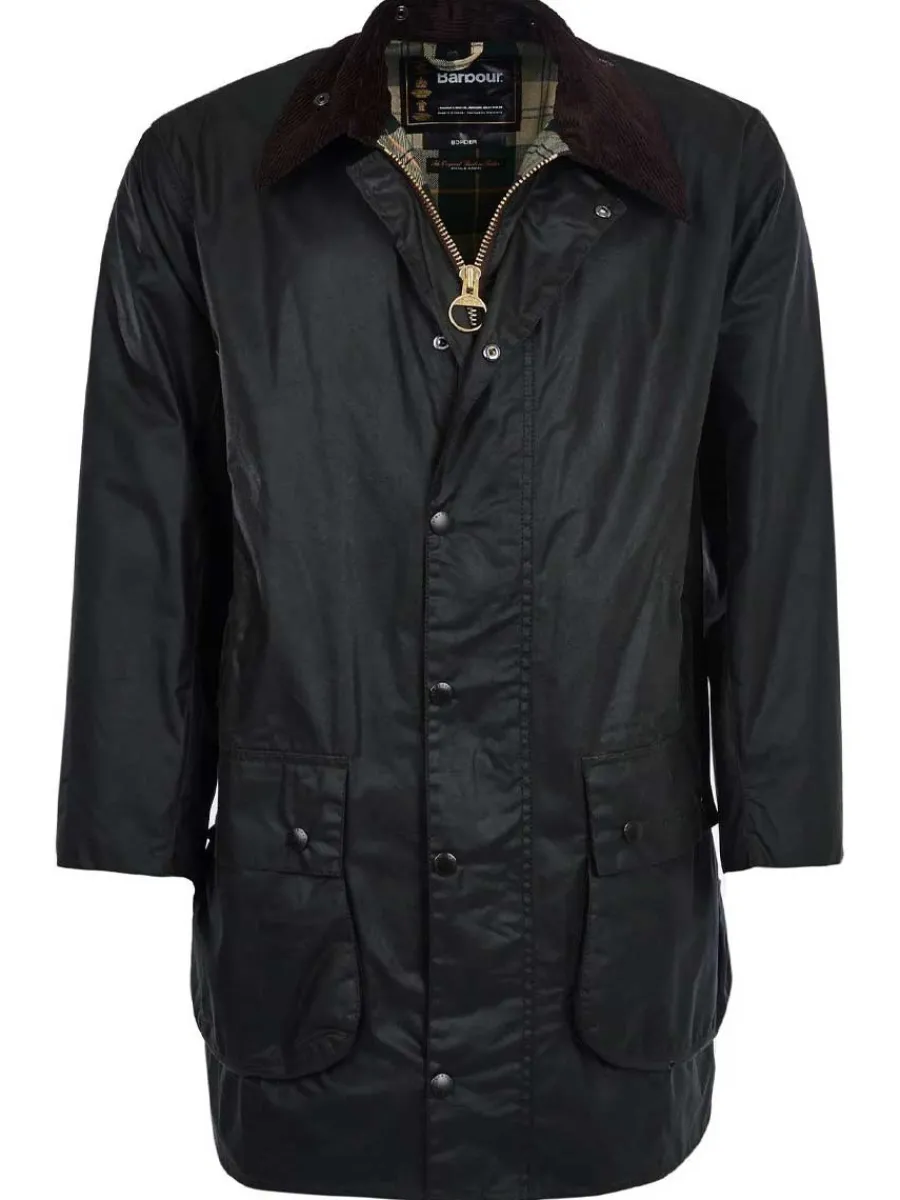 Barbour Border Wax Jacket - Mens -