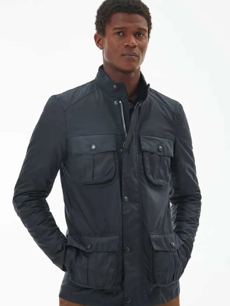 Barbour Corbridge Wax Jacket - Mens - Navy