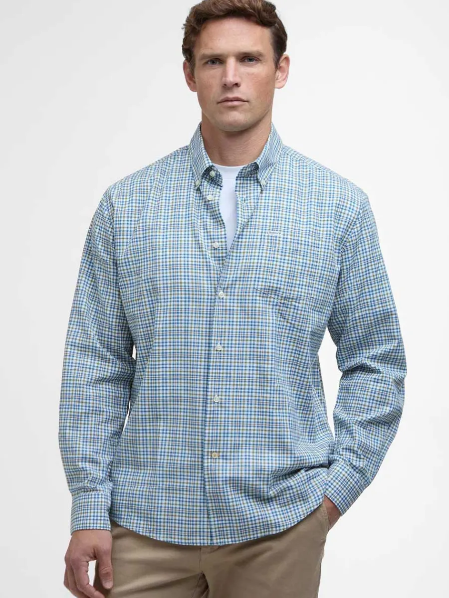 Barbour Duran Regular Long-Sleeved - Mens - Brook Blue