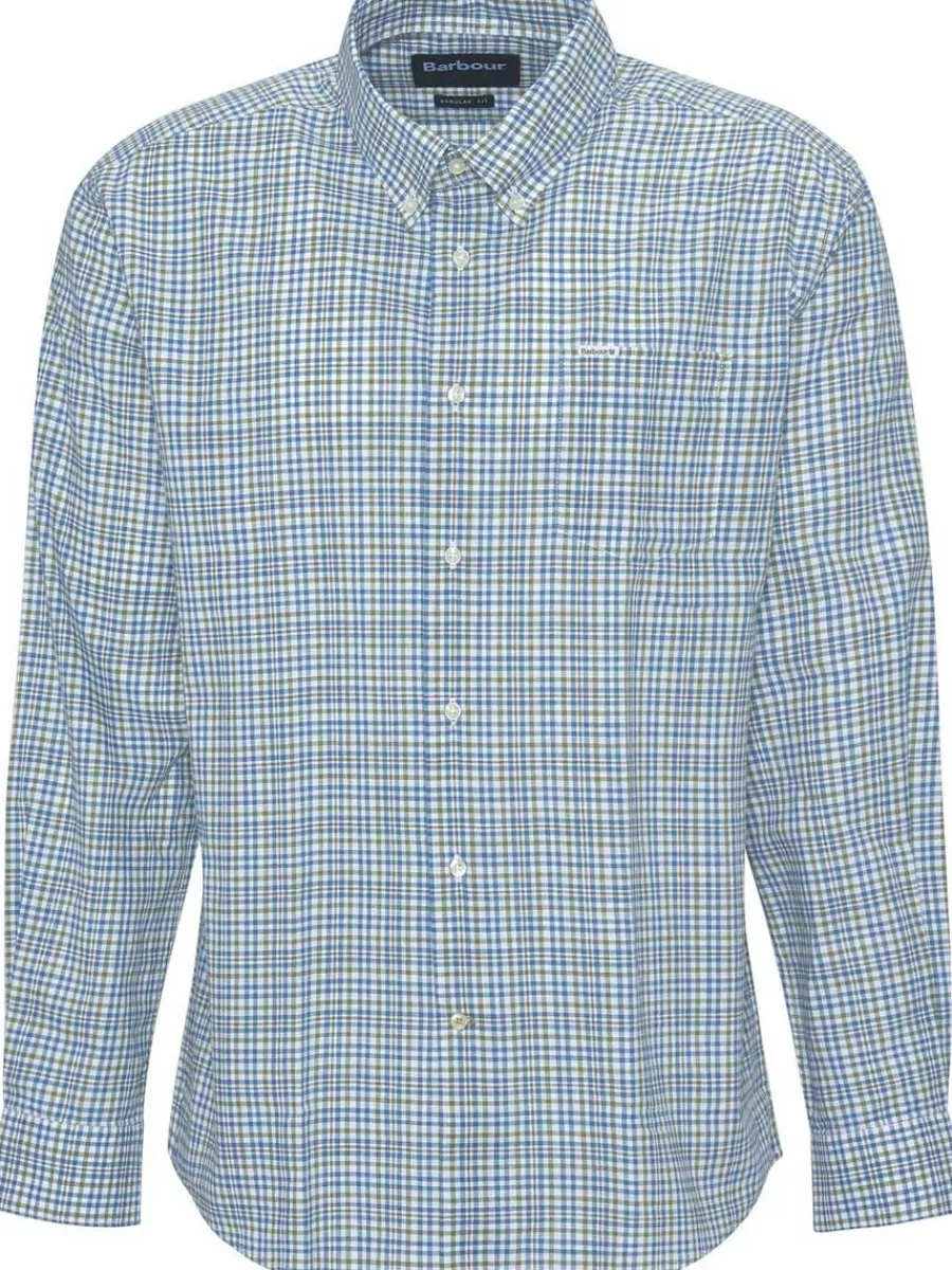 Barbour Duran Regular Long-Sleeved - Mens - Brook Blue
