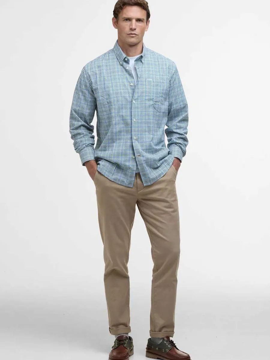 barbour_duran_regular_lon_2.webp Barbour Duran Regular Long-Sleeved - Mens - Brook Blue