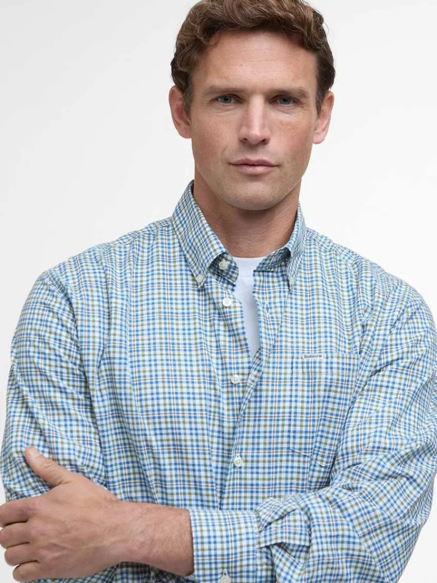 barbour_duran_regular_lon_4.webp Barbour Duran Regular Long-Sleeved - Mens - Brook Blue