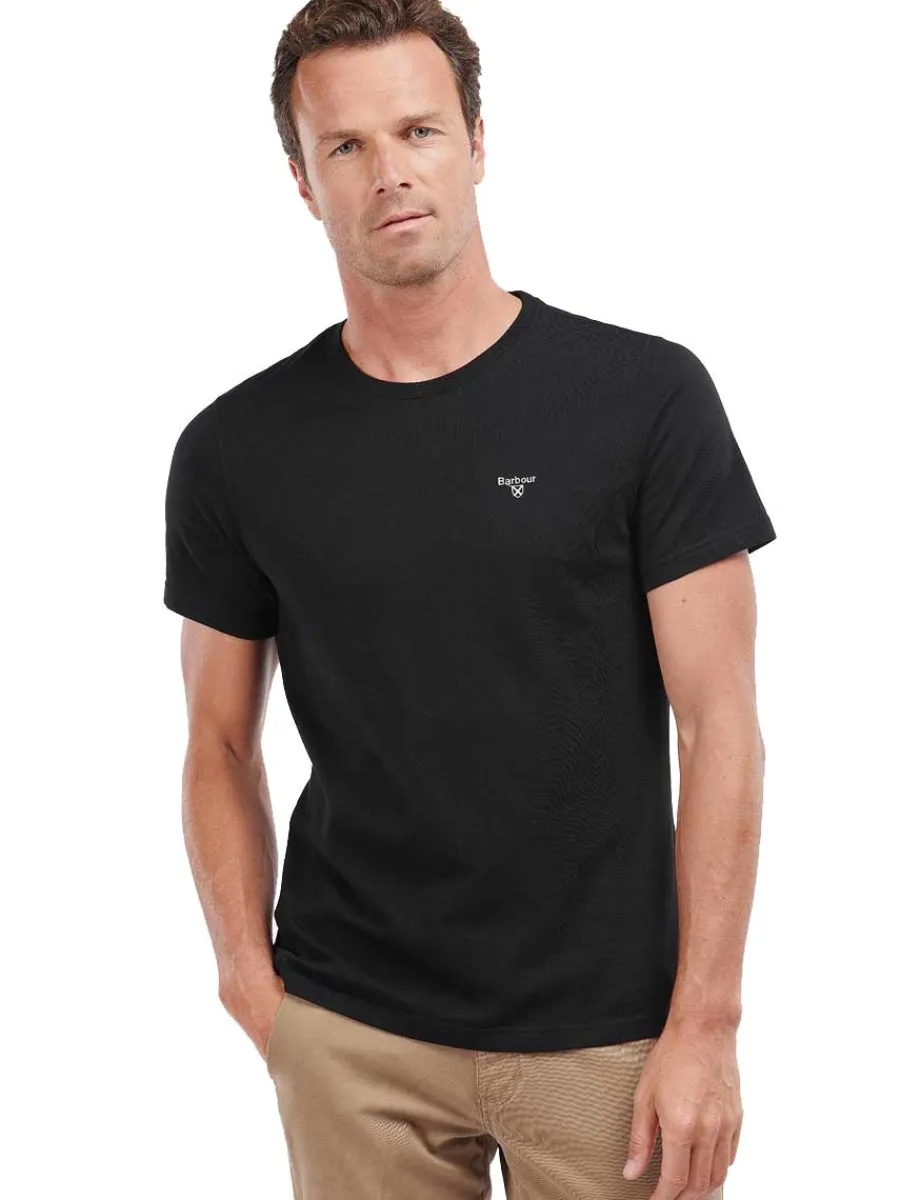 Barbour Essential Sports T-Shirt- Mens - Black
