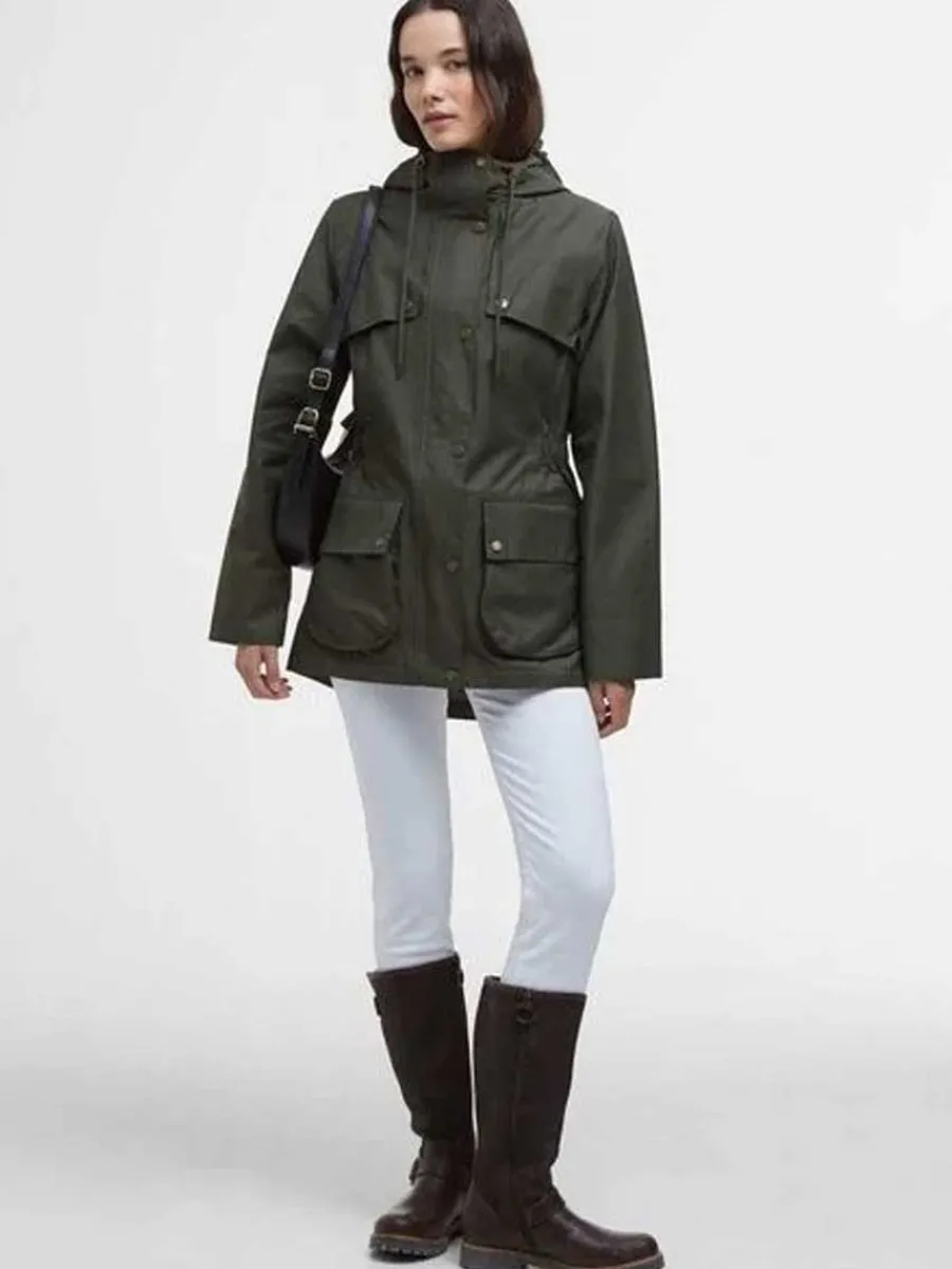barbour_maple_waterproof__2.webp Women Barbour Maple Waterproof Jacket - Women's - Olive/Ancient Tartan
