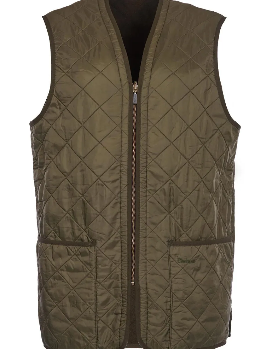 Barbour Men's Polarquilt Waistcoat/Zip-In Liner - Olive