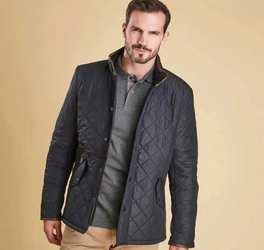 Barbour Powell Quilted Jacket with Fleece Lining - Mens -