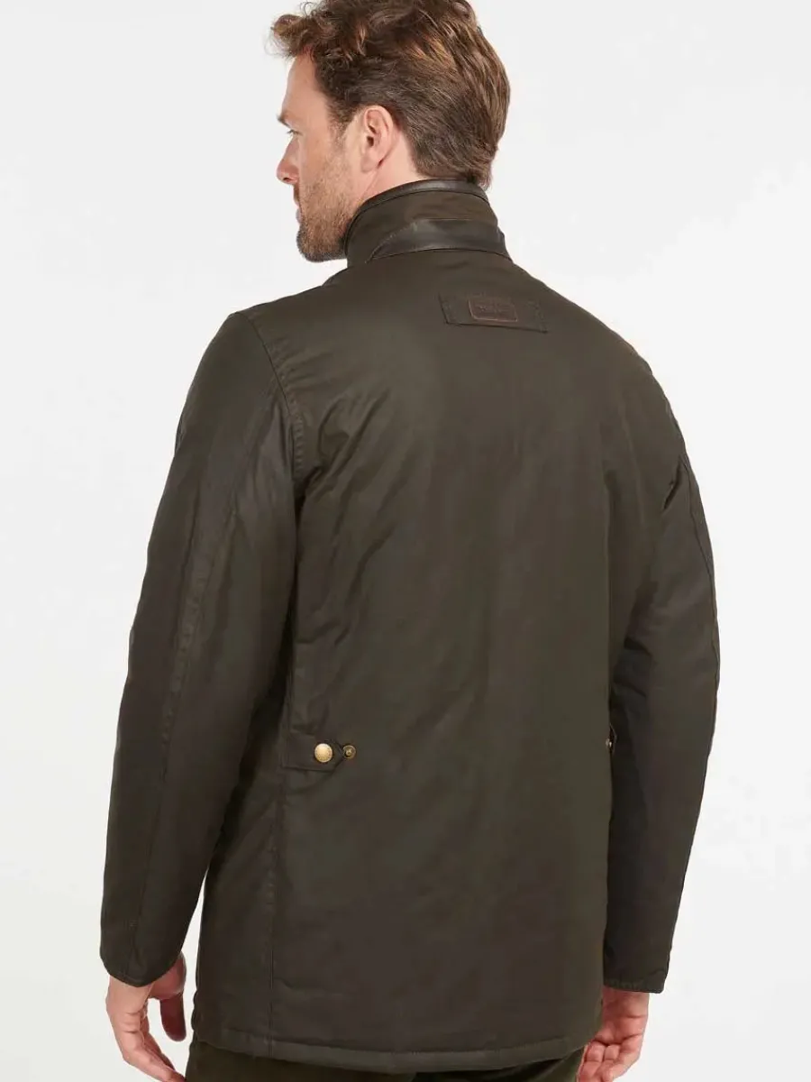 barbour_prestbury_wax_jac_2.webp Barbour Prestbury Wax Jacket - Mens - Olive