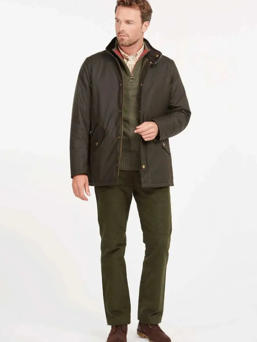 barbour_prestbury_wax_jac_4.webp Barbour Prestbury Wax Jacket - Mens - Olive