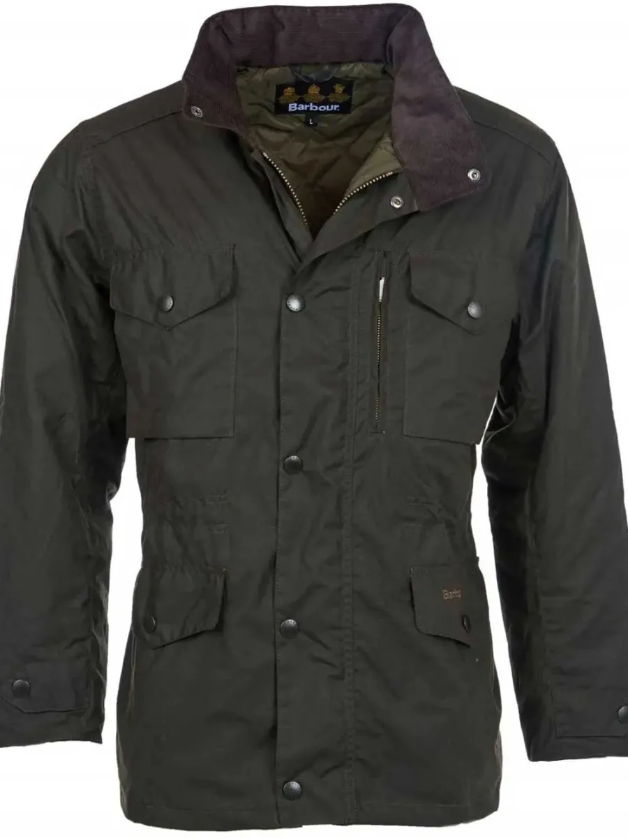 Barbour Sapper Wax Jacket - Mens - Olive