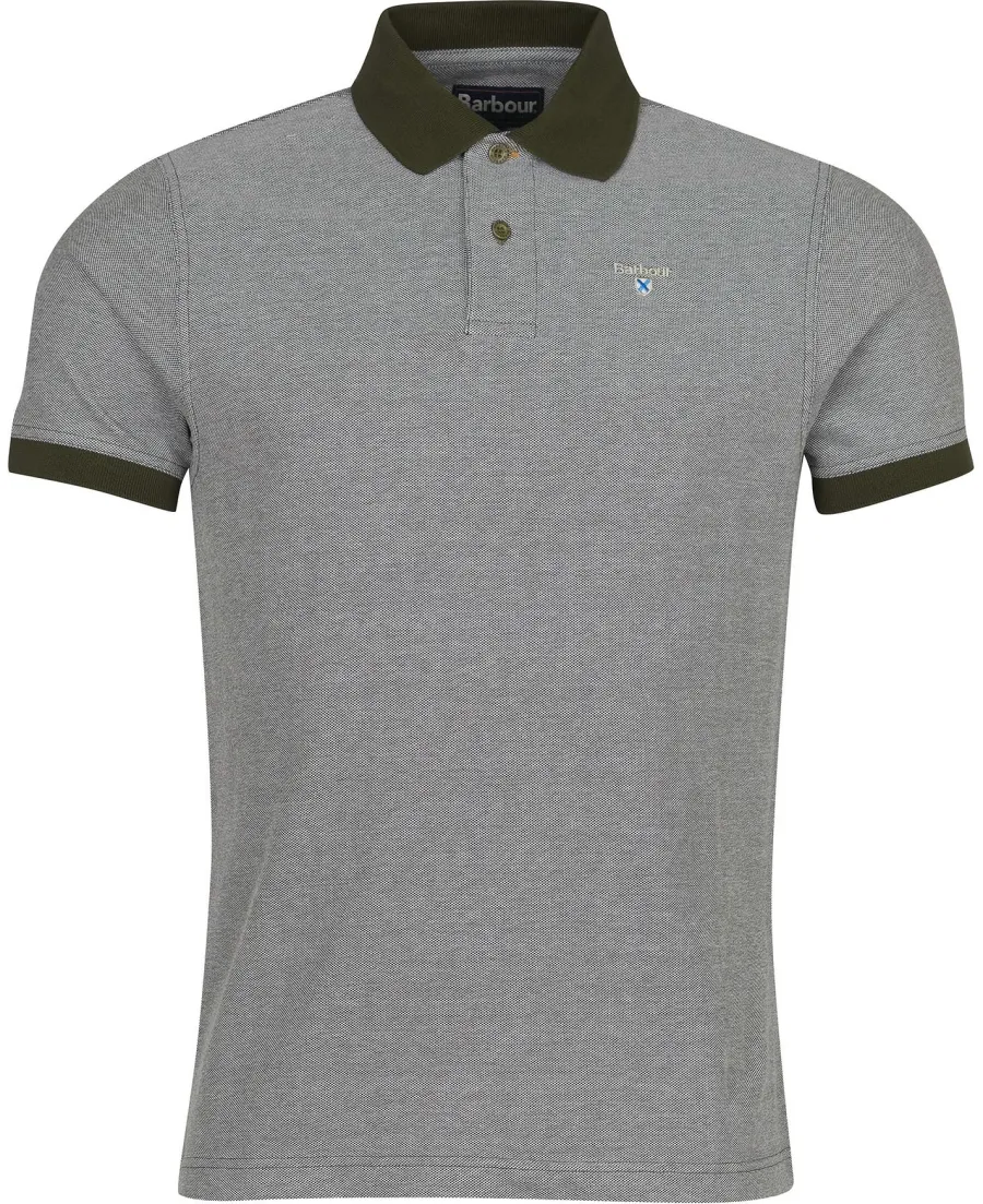 Barbour Sports Polo Mix Shirt - Men's - Dark Olive
