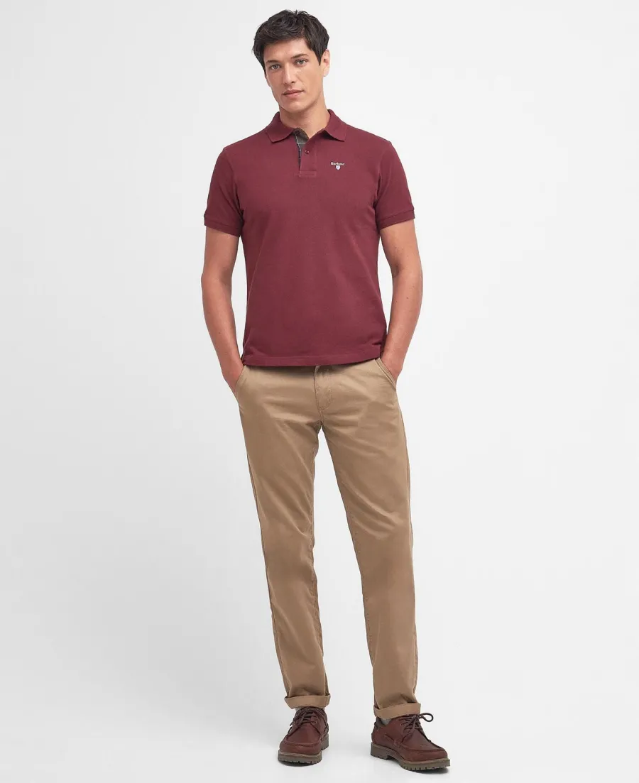 barbour_tartan_pique_polo_3-3.webp Barbour Tartan Pique Polo Shirt - Mens - Ruby
