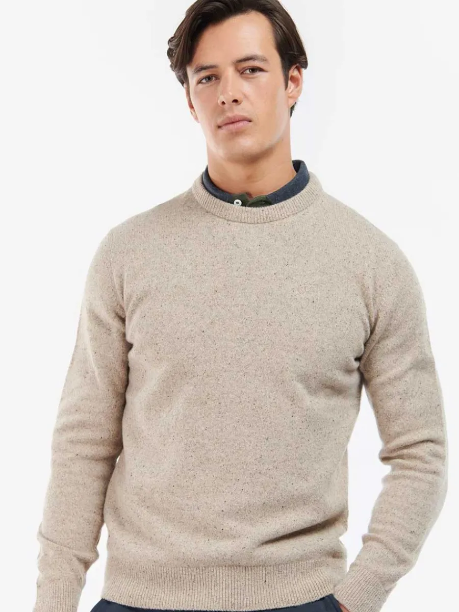Barbour Tisbury Lambswool Crew Neck Pullover - Mens -