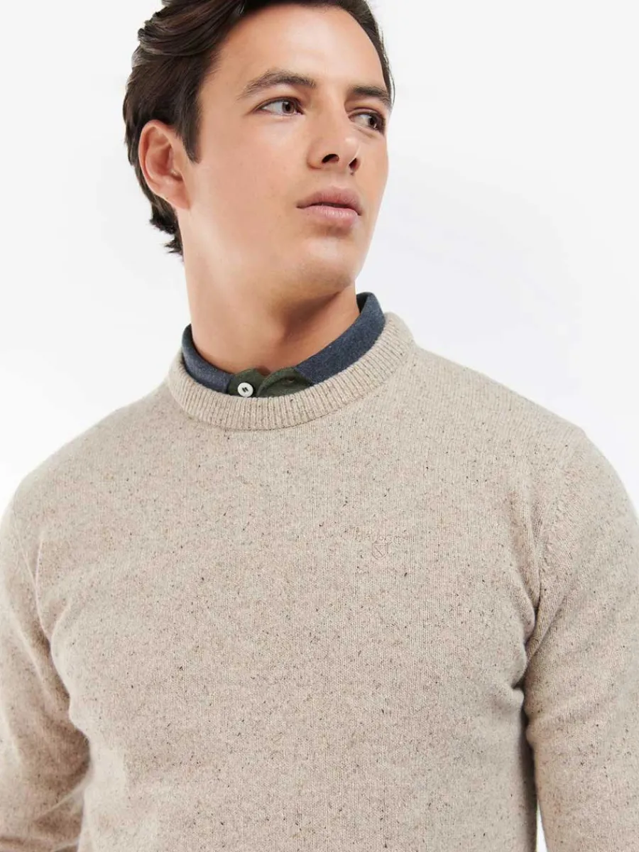 Barbour Tisbury Lambswool Crew Neck Pullover - Mens -