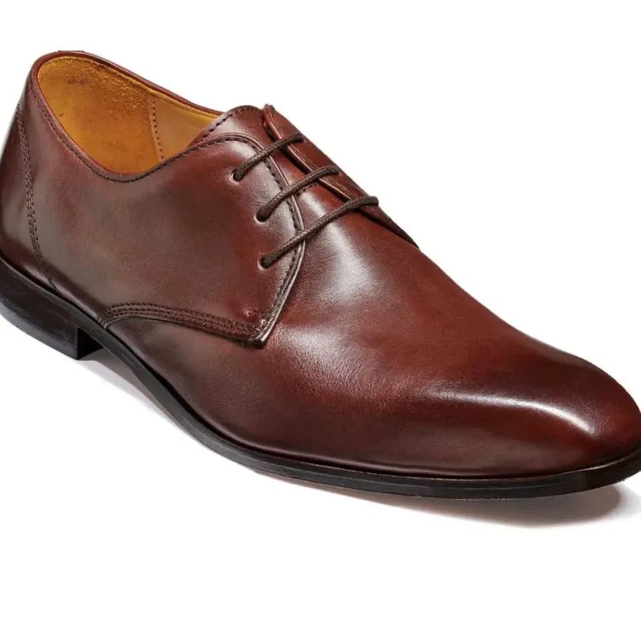 Barker Shoes BARKER Andrea Shoes - Mens Derby - Dark Brown Calf