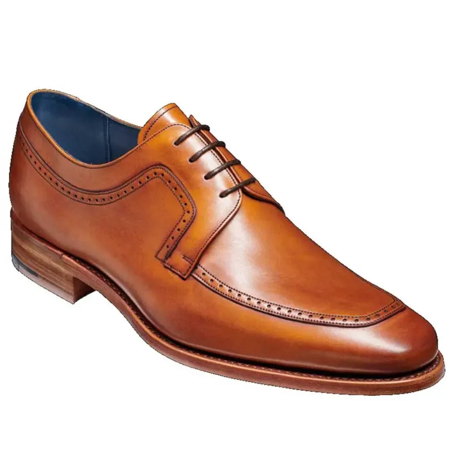 Barker Shoes BARKER Antony Shoes - Mens Derby Brogue- Antique Rosewood Calf