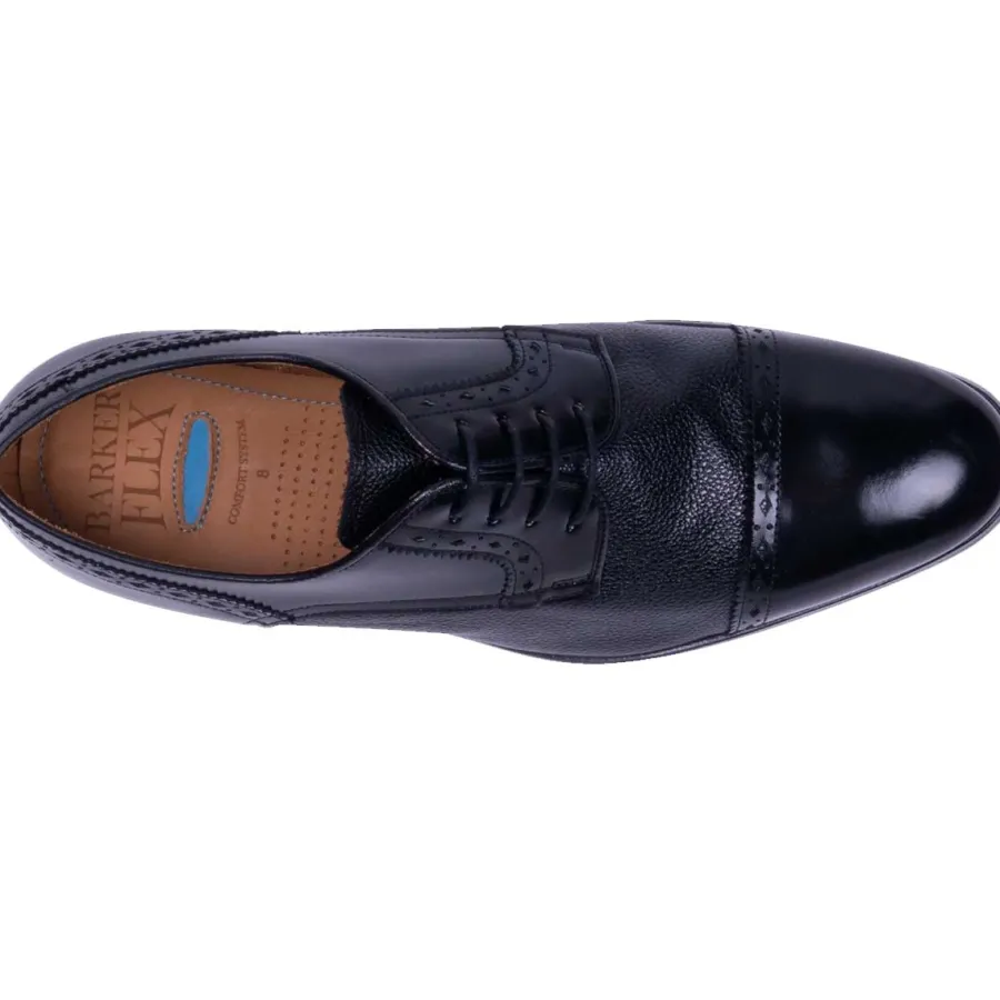 barker_ashbourne_shoes__m_1.webp Barker Shoes BARKER Ashbourne Shoes - Mens - Black Hi-Shine/Grain