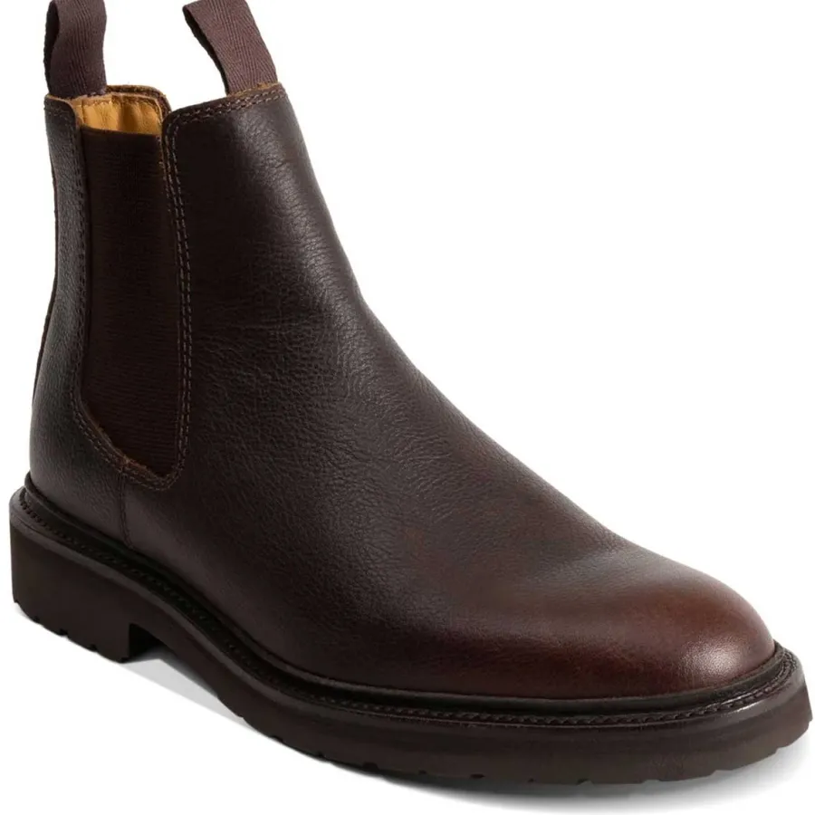Barker Shoes BARKER Camborne Xtra Lite Chelsea Boots - Mens - Brown Grain Pull Up