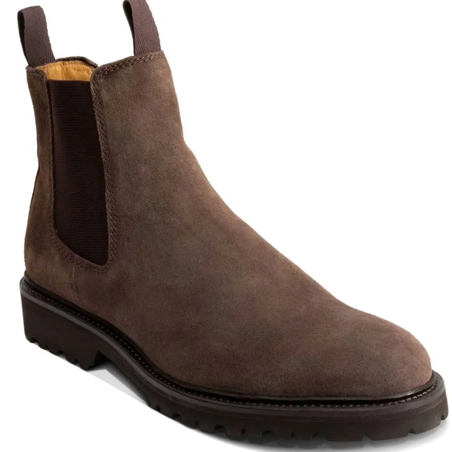Barker Shoes BARKER Camborne Xtra Lite Chelsea Boots - Mens - Brown Waxy Suede