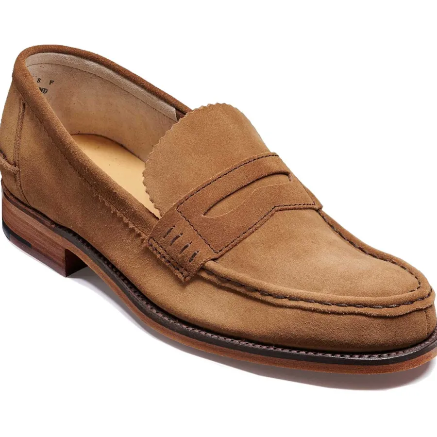 Barker Shoes BARKER Caruso Shoes - Mens Loafers - Beige Suede