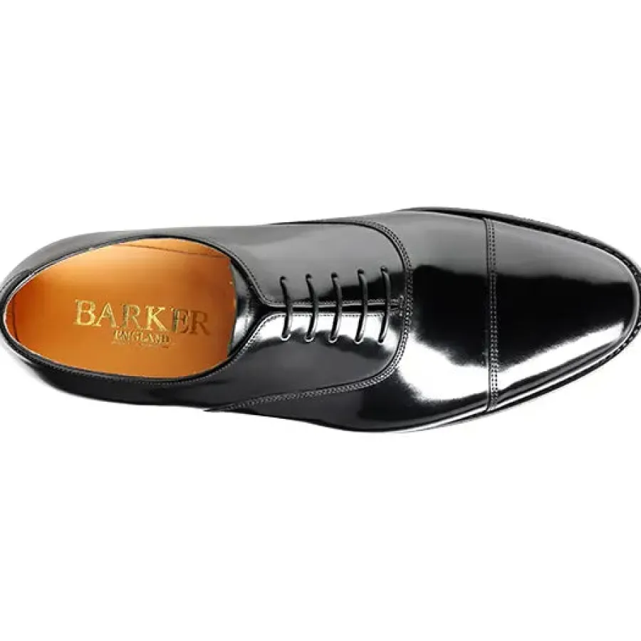 barker_cheltenham_shoes___3.webp Barker Shoes BARKER Cheltenham Shoes - Mens Oxford Style - Black Hi-Shine