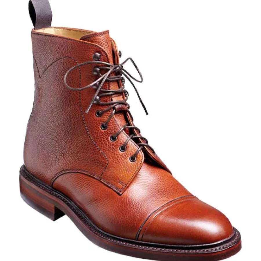 Barker Shoes BARKER Donegal Boots - Mens Toe Cap - Antique Rosewood Calf
