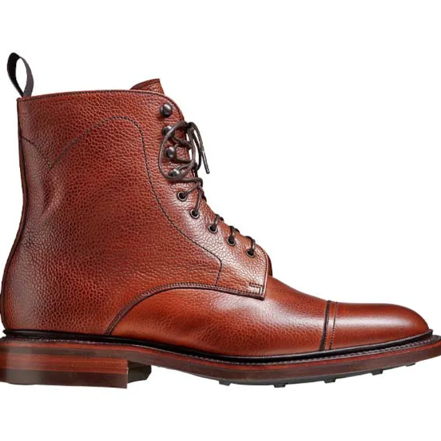Barker Shoes BARKER Donegal Boots - Mens Toe Cap - Antique Rosewood Calf