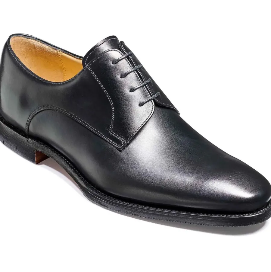 Barker Shoes BARKER Ellon Shoes - Mens Derby Shoes - Black Calf