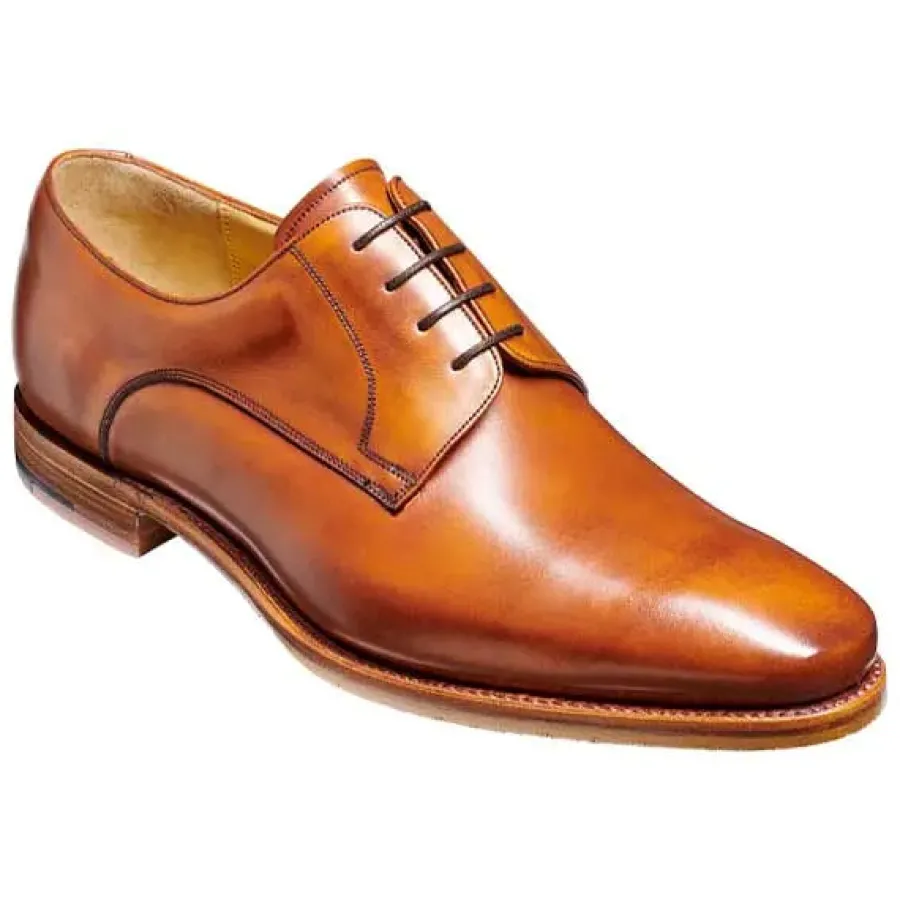 Barker Shoes BARKER Ellon Shoes - Mens Derby Shoes - Antique Rosewood Calf