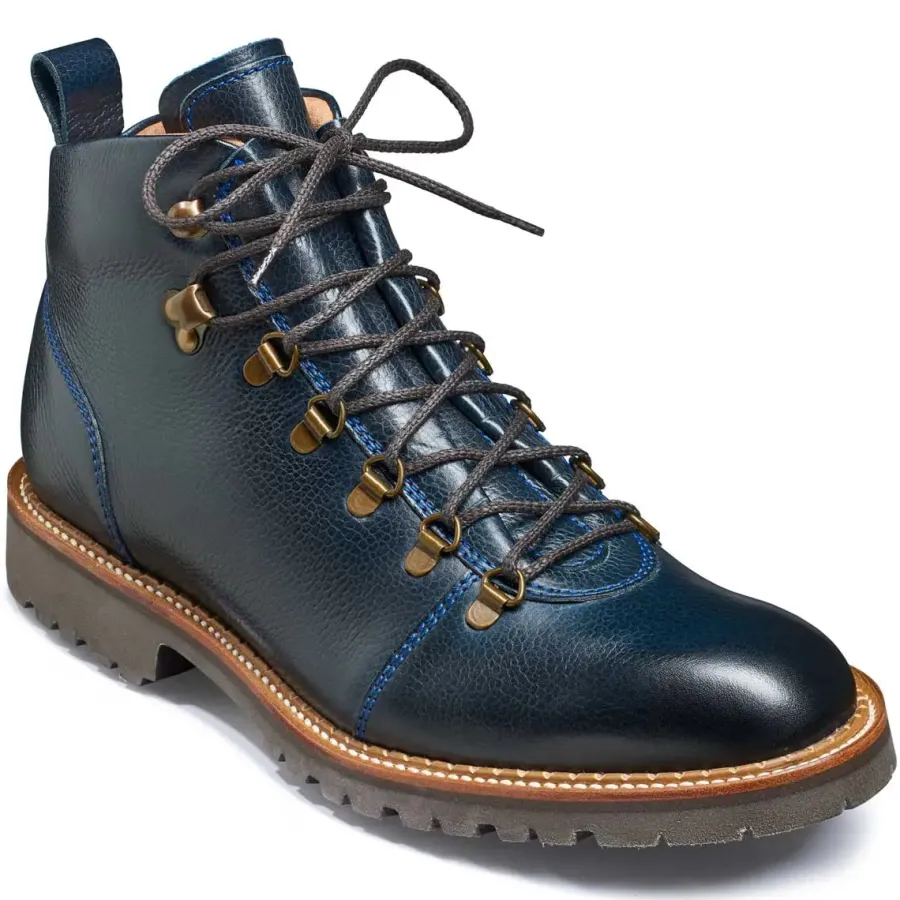 Barker Shoes BARKER Glencoe Boots - Mens Hiking - Navy Grain