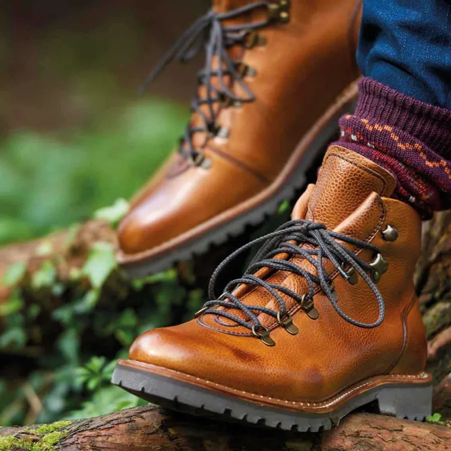 Barker Shoes BARKER Glencoe Boots - Mens Hiking - Cherry Grain