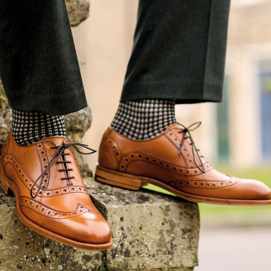 Barker Shoes BARKER Grant Shoes - Mens Brogues - Cedar Calf