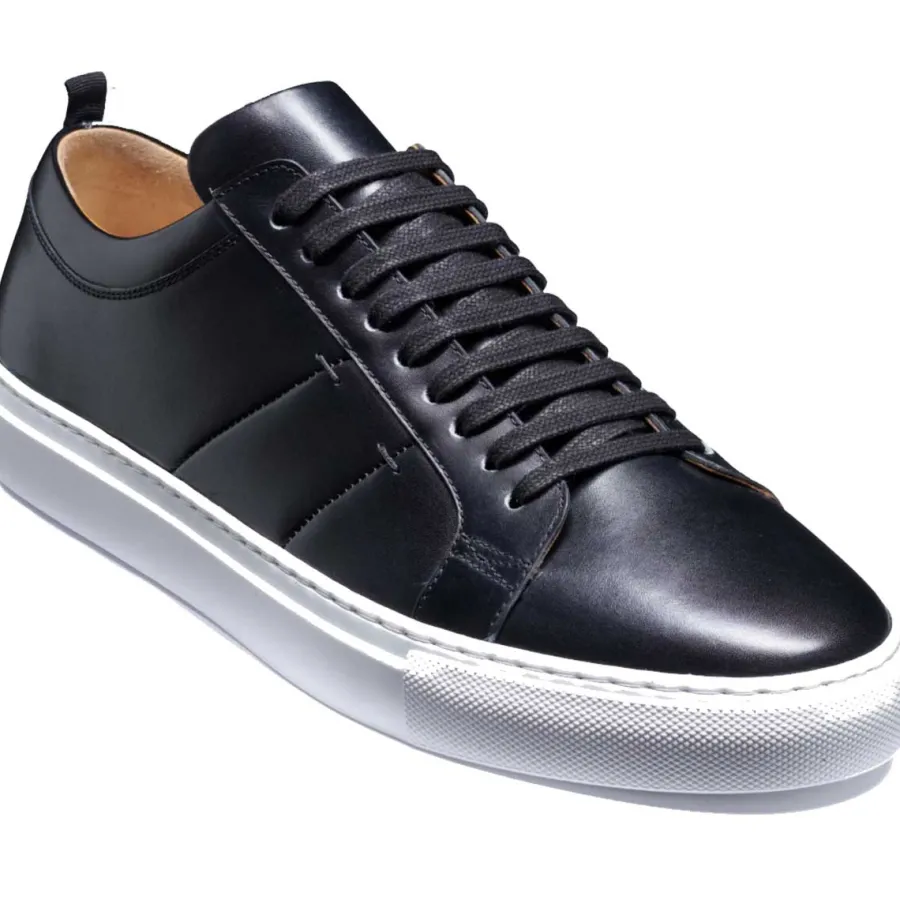 Barker Shoes BARKER Greg Sneakers - Mens - Black Calf