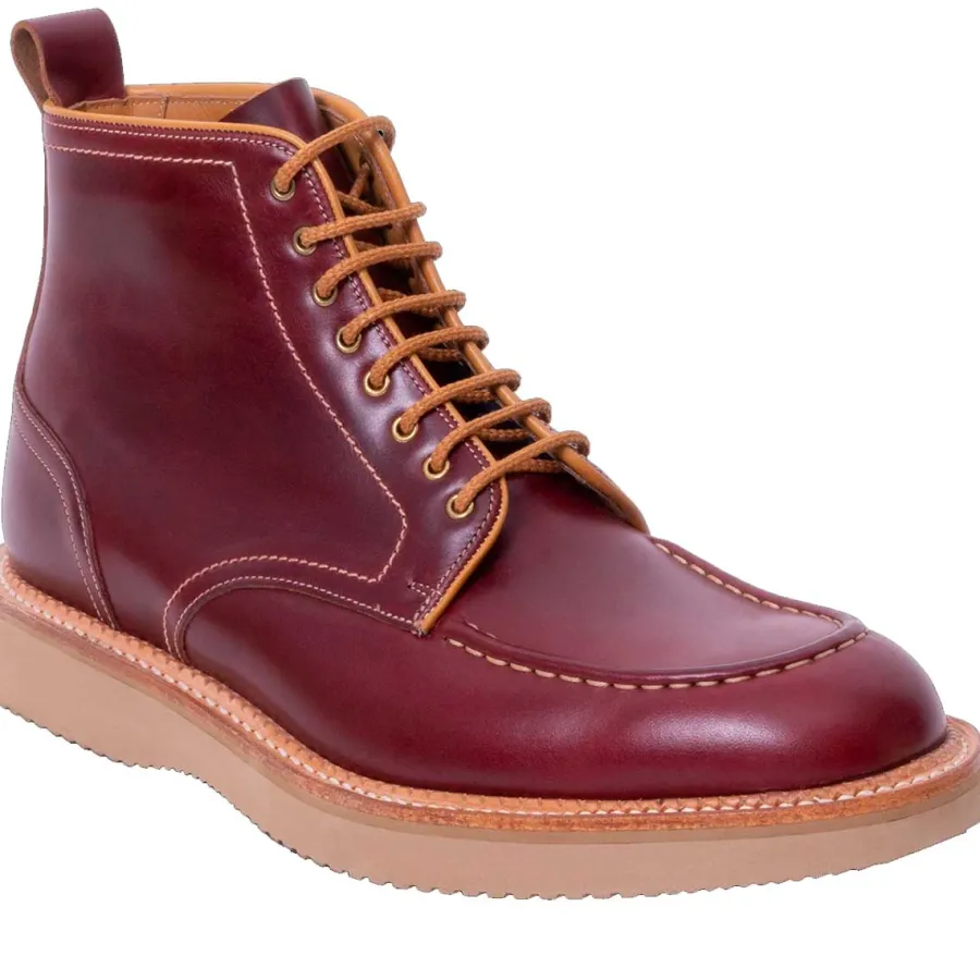 Barker Shoes BARKER Indiana Boots - Mens - Burgundy Waxy Calf
