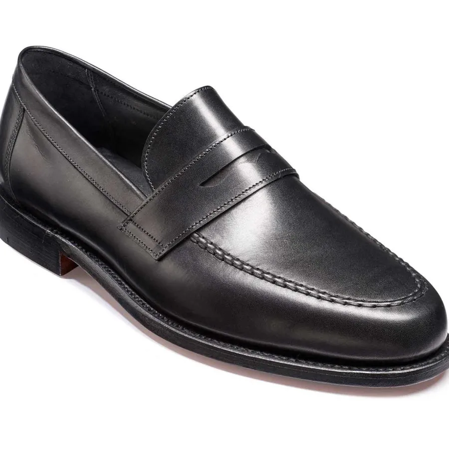 Barker Shoes BARKER Jevington Shoes - Mens Loafers - Black Calf