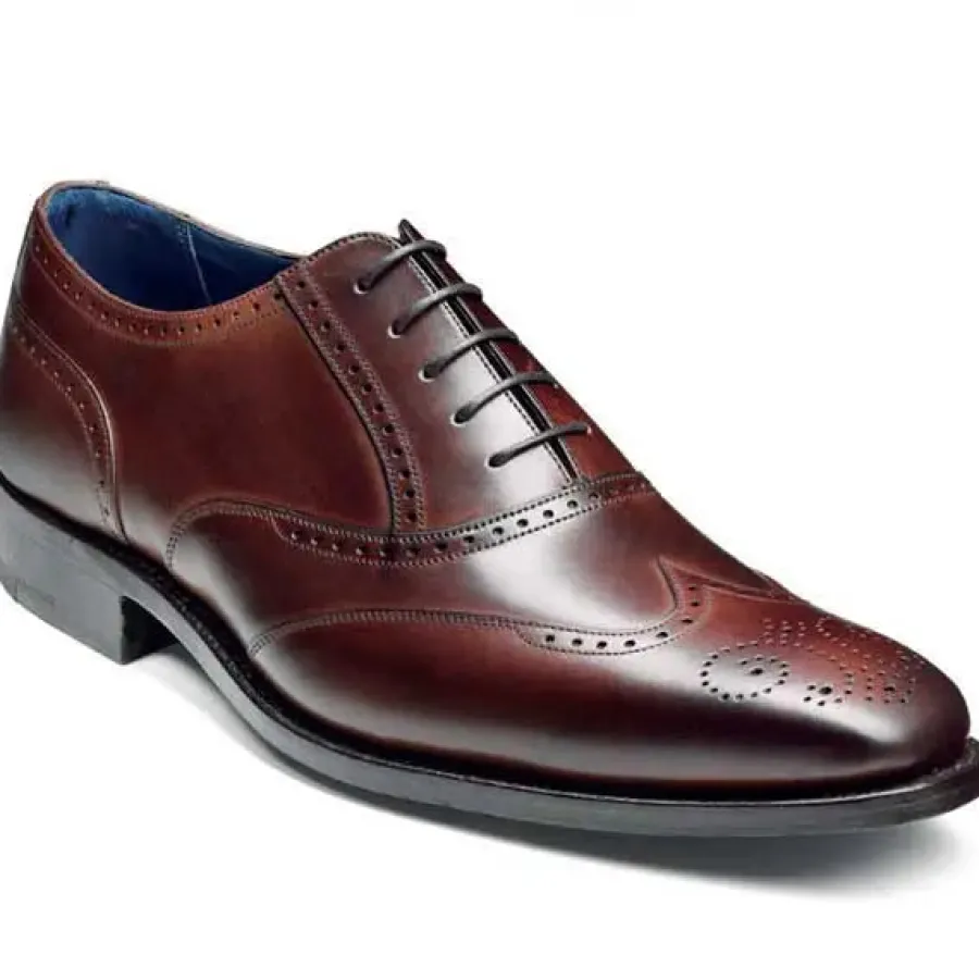 Barker Shoes BARKER Johnny Shoes - Mens Brogues - Dark Brown Calf