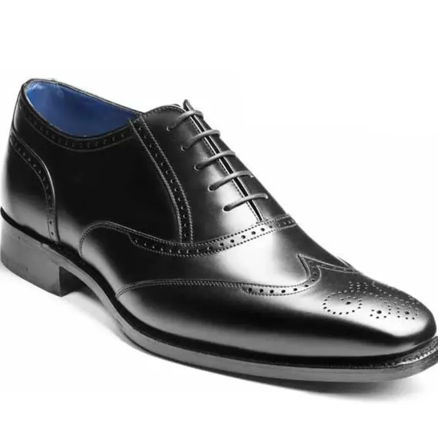 Barker Shoes BARKER Johnny Shoes - Mens Brogues - Black Calf