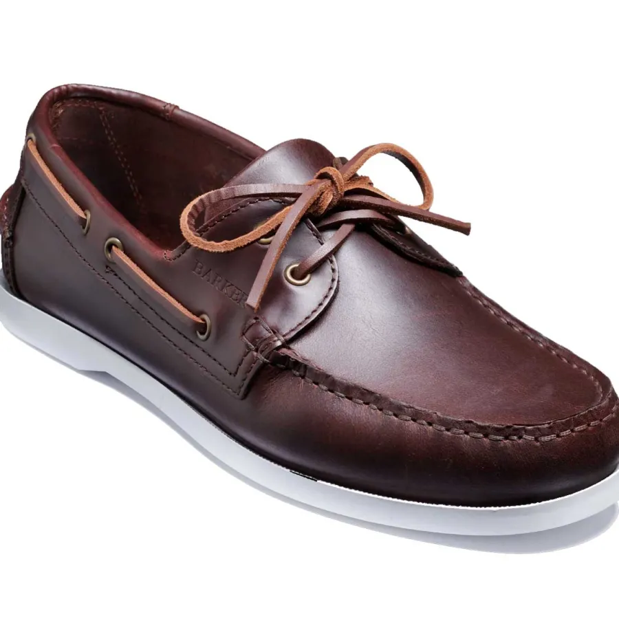 Barker Shoes BARKER Keel Deck Shoes - Mens - Brown Pull Up
