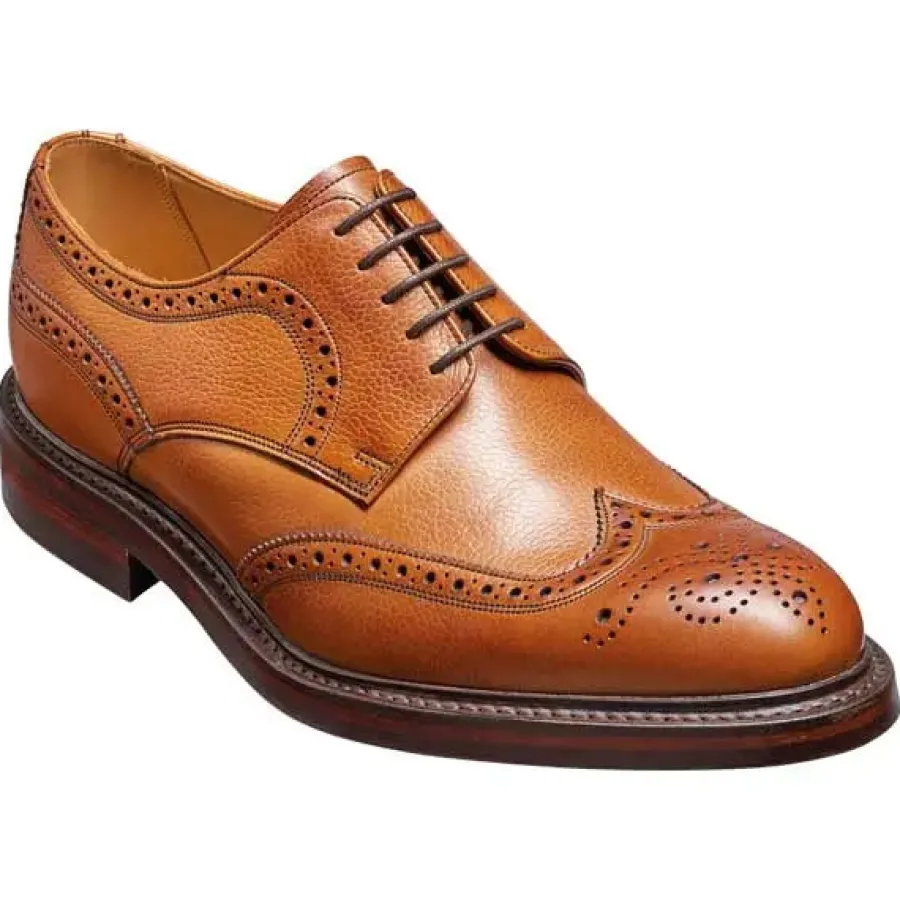 Barker Shoes BARKER Kelmarsh Shoes - Derby Brogue - Cedar Grain