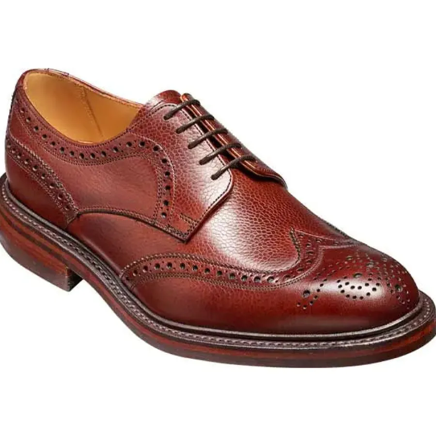 Barker Shoes BARKER Kelmarsh Shoes - Derby Brogues - Cherry Grain