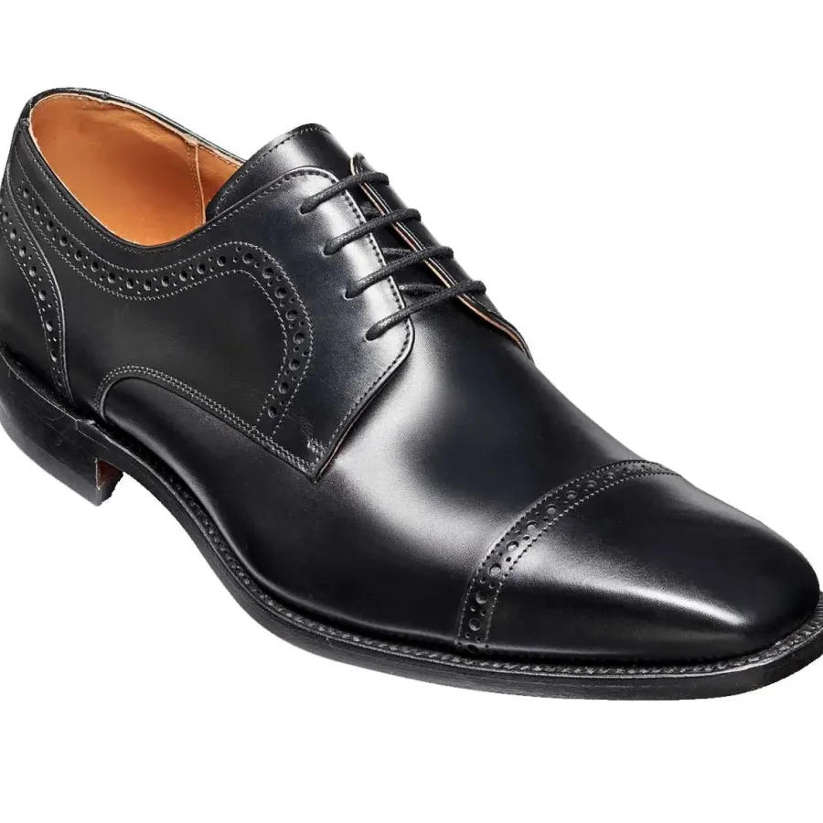 Barker Shoes BARKER Leo Shoes - Mens Derby - Black Calf