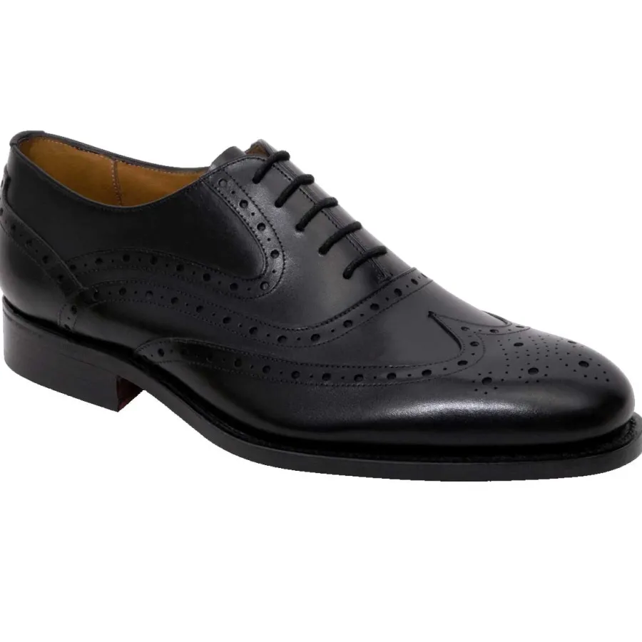 Barker Shoes BARKER Liffey Shoes - Mens Brogue - Black Calf