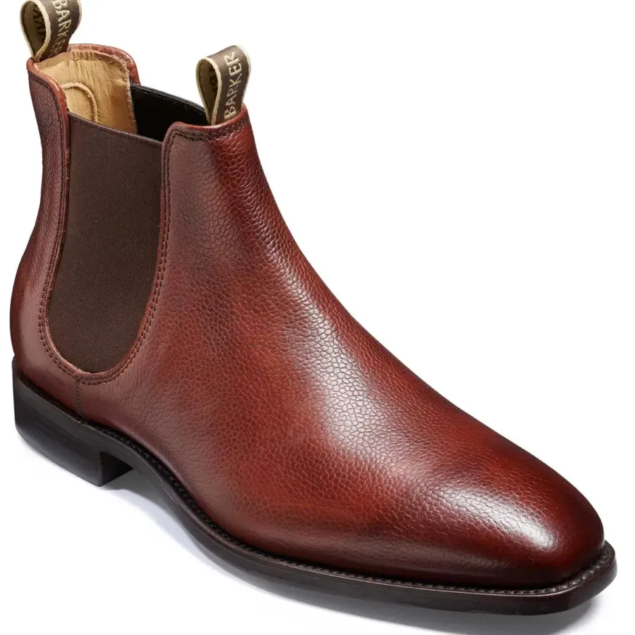 Barker Shoes BARKER Mansfield Chelsea Boots - Mens - Cherry Grain