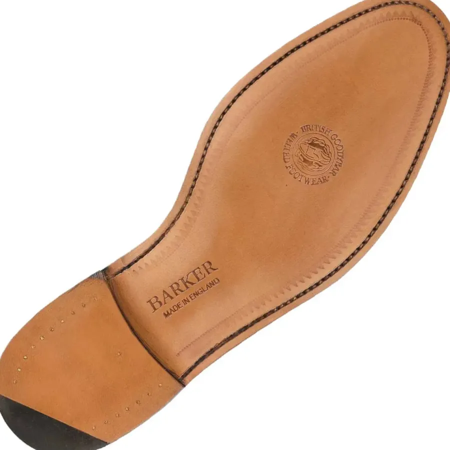 barker_mirfield_shoes__me_2.webp Barker Shoes BARKER Mirfield Shoes - Mens Oxford Semi Brogue - Dark Walnut Calf