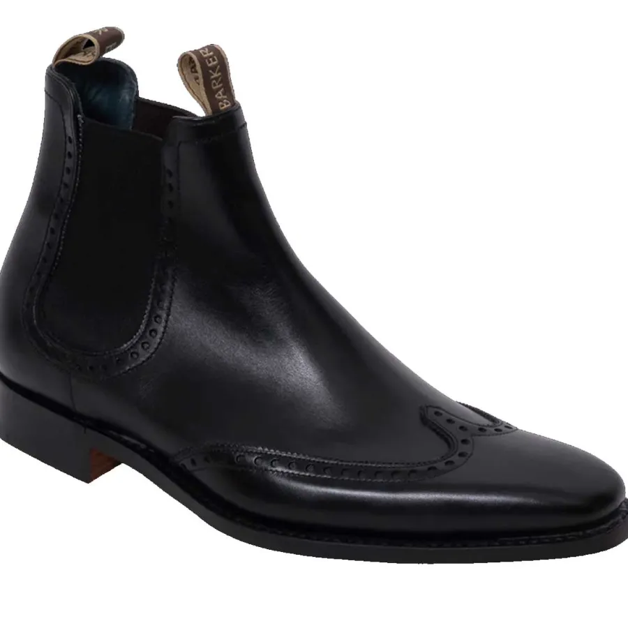 Barker Shoes BARKER Moreton Chelsea Boots - Mens - Black Calf