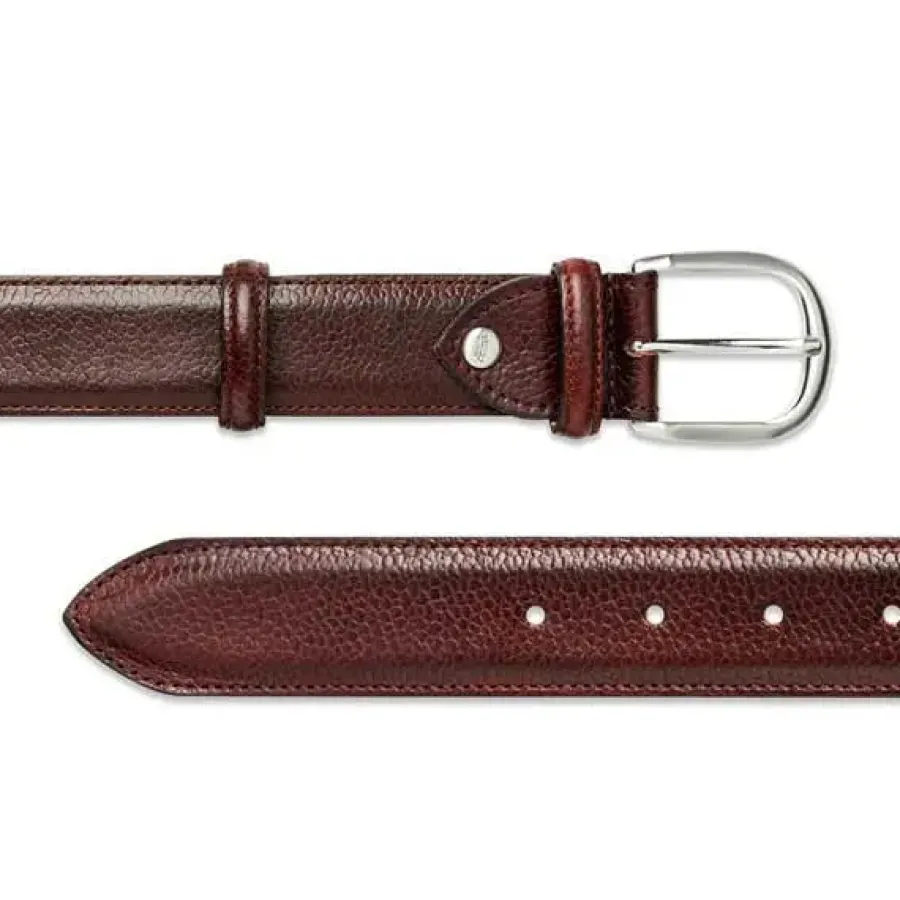 barker_plain_leather_belt_1.webp Barker Shoes BARKER Plain Leather Belt - Mens - Cherry Grain