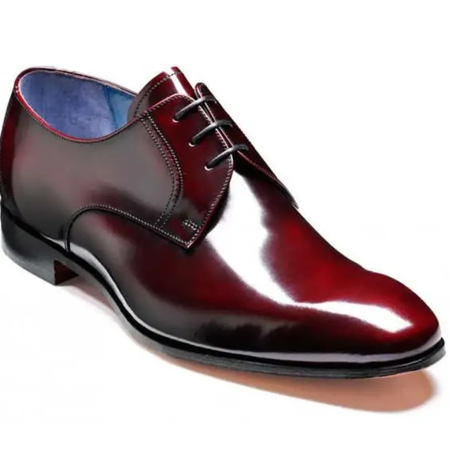 Barker Shoes BARKER Rutherford Shoes - Mens Derby Style - Burgundy Cobbler